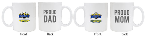 Morehead State University Proud Mom And Dad White Ceramic Coffee Mug 2 pack (White)