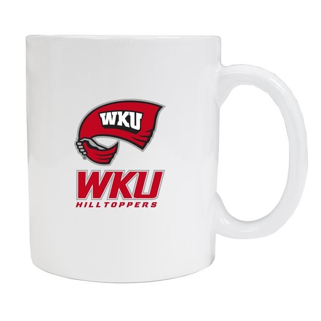 Western Kentucky Hilltoppers White Ceramic NCAA Fan Mug 2-Pack (White)