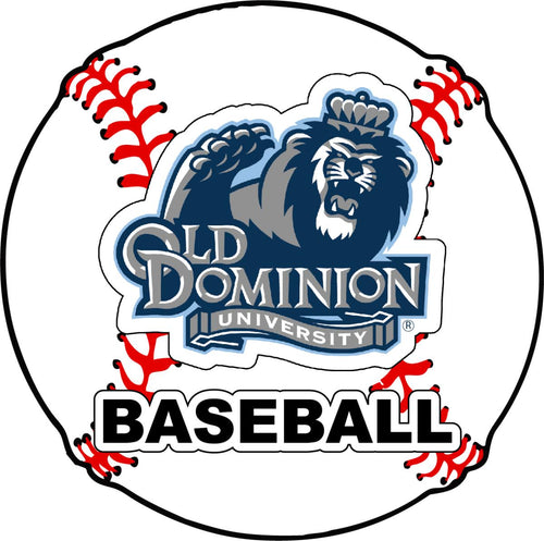 Old Dominion Monarchs 4-Inch Round Baseball NCAA Passion Vinyl Decal Sticker