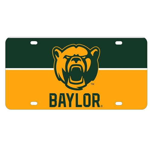 NCAA Baylor Bears Metal License Plate - Lightweight, Sturdy & Versatile