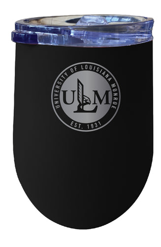 University of Louisiana Monroe NCAA Laser-Etched Wine Tumbler - 12oz  Stainless Steel Insulated Cup