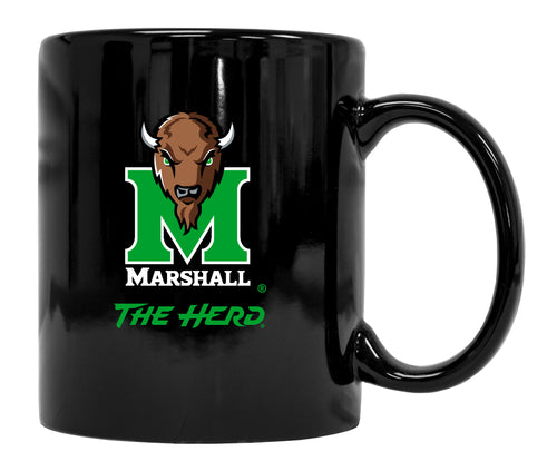 Marshall Thundering Herd Black Ceramic Coffee NCAA Fan Mug (Black)