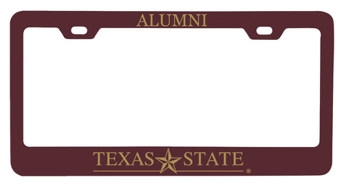 NCAA Texas State Bobcats Alumni License Plate Frame - Colorful Heavy Gauge Metal, Officially Licensed