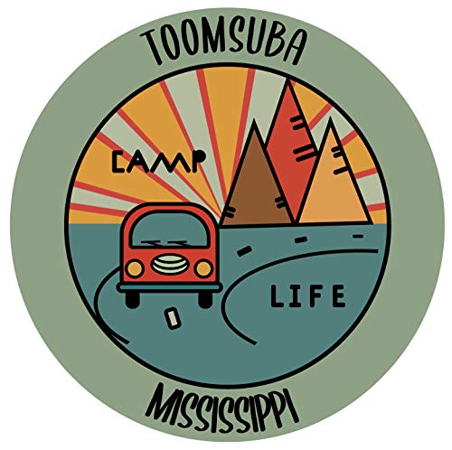 Toomsuba Mississippi Souvenir Decorative Stickers (Choose theme and size)