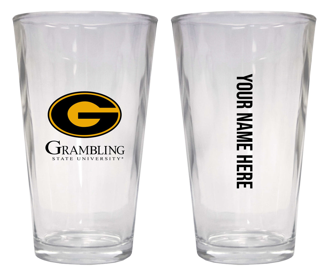 Customizable NCAA Grambling State Tigers 16 oz Pint Glass – Perfect Gift Personalized With your own  or any fan name