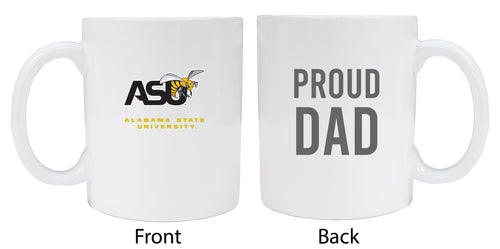 Alabama State University Proud Dad Ceramic Coffee Mug - White