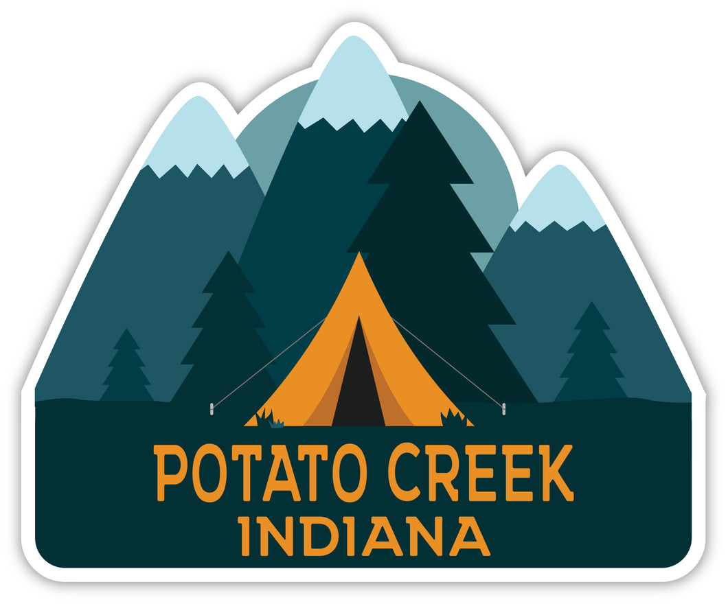 Potato Creek Indiana Souvenir Decorative Stickers (Choose theme and size)