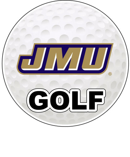 James Madison Dukes 4-Inch Round Golf NCAA Fairway Fervor Vinyl Decal Sticker