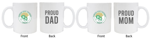 Norfolk State University Proud Mom And Dad White Ceramic Coffee Mug 2 pack (White)