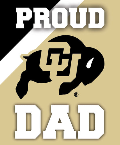 Colorado Buffaloes 5x6-Inch Proud Dad NCAA - Durable School Spirit Vinyl Decal Perfect Gift for Dad