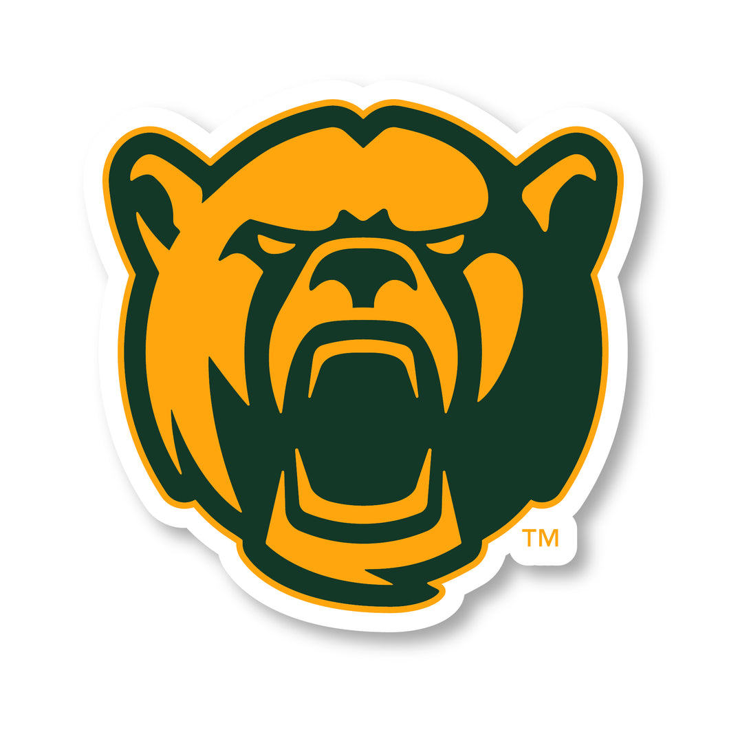 Baylor Bears 2-Inch Mascot Logo NCAA Vinyl Decal Sticker for Fans, Students, and Alumni