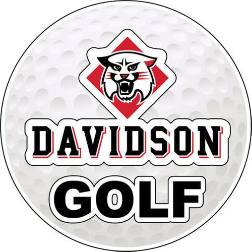 Davidson College 4-Inch Round Golf NCAA Fairway Fervor Vinyl Decal Sticker