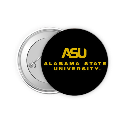 Alabama State University 2-Inch Button Pins (4-Pack) | Show Your School Spirit