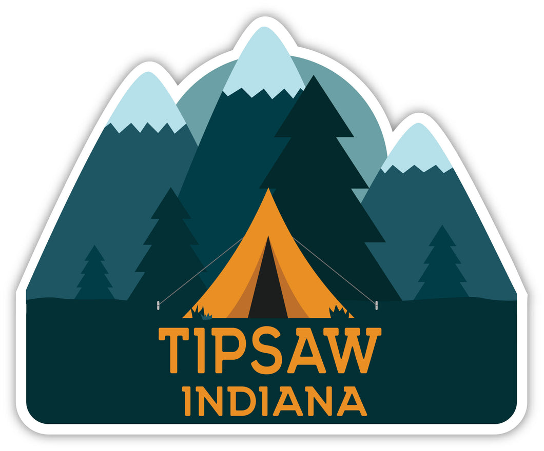 Tipsaw Indiana Souvenir Decorative Stickers (Choose theme and size)