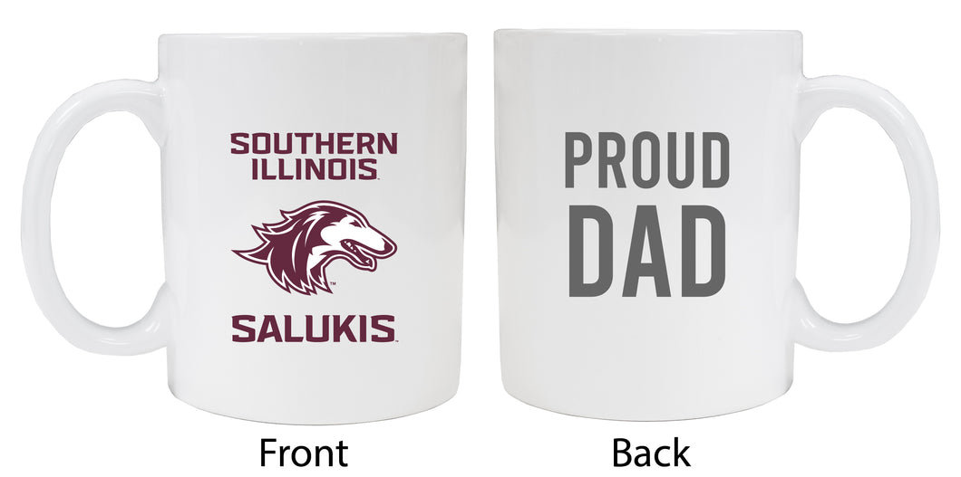 Southern Illinois Salukis Proud Dad Ceramic Coffee Mug - White