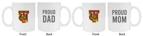 Tuskegee University Proud Mom And Dad White Ceramic Coffee Mug 2 pack (White)