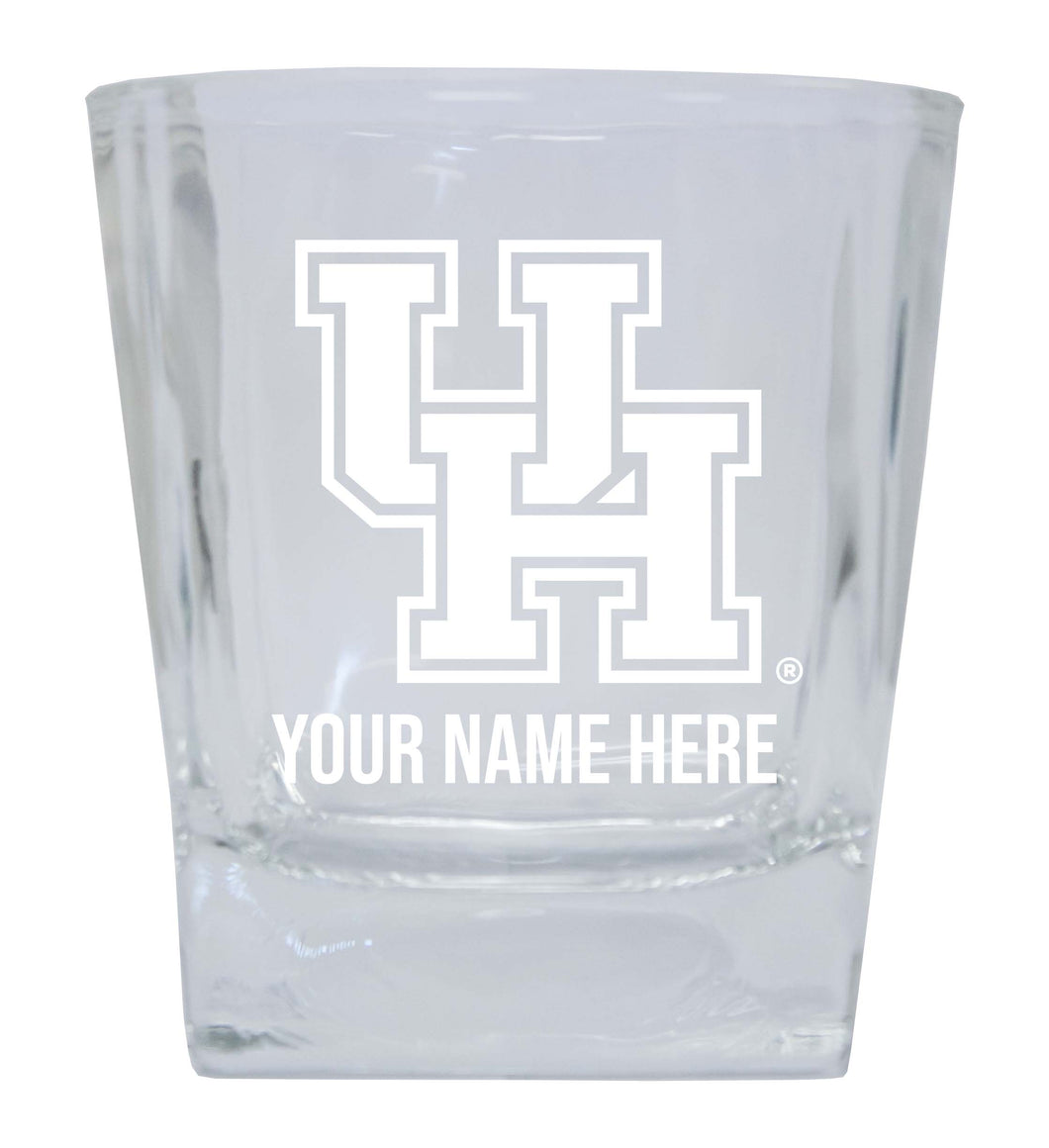 University of Houston NCAA Spirit Elegance - 5 ozPersonalized With Custom Name Etched Shooter Glass Tumbler