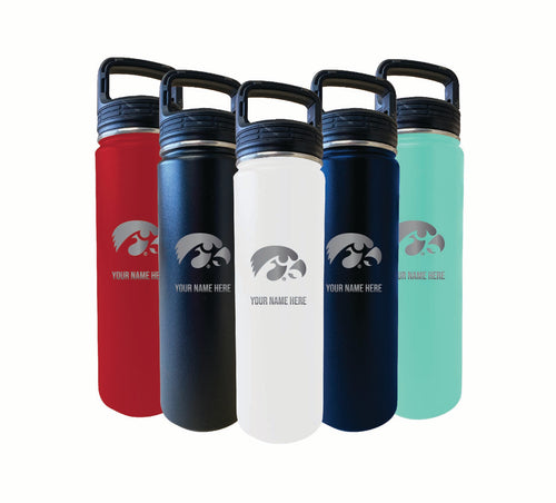 Iowa Hawkeyes 32oz Signature Series Steel Tumbler - Engraved with Personalized Text