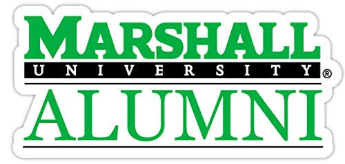 Marshall Thundering Herd 4-Inch Alumni 4-Pack NCAA Vinyl Sticker - Durable School Spirit Decal