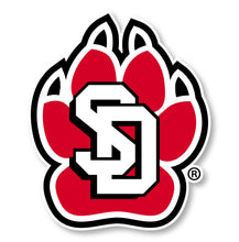 Load image into Gallery viewer, South Dakota Coyotes 4-Inch Mascot Logo NCAA Vinyl Decal Sticker for Fans, Students, and Alumni
