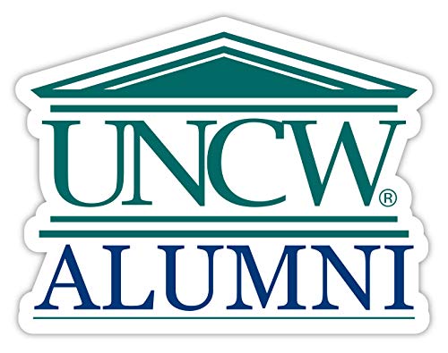 North Carolina Wilmington Seahawks 4-Inch Alumni 4-Pack NCAA Vinyl Sticker - Durable School Spirit Decal