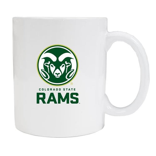 Colorado State Rams White Ceramic NCAA Fan Mug 2-Pack (White)