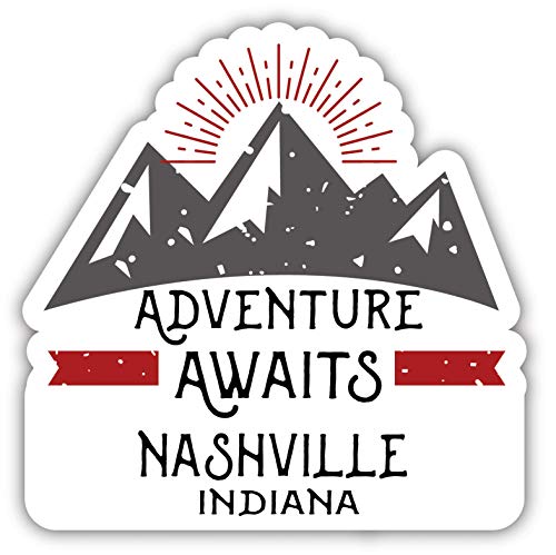 Nashville Indiana Souvenir Decorative Stickers (Choose theme and size)