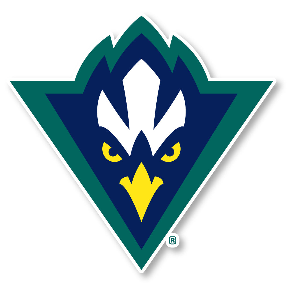 North Carolina Wilmington Seahawks 2-Inch Mascot Logo NCAA Vinyl Decal Sticker for Fans, Students, and Alumni