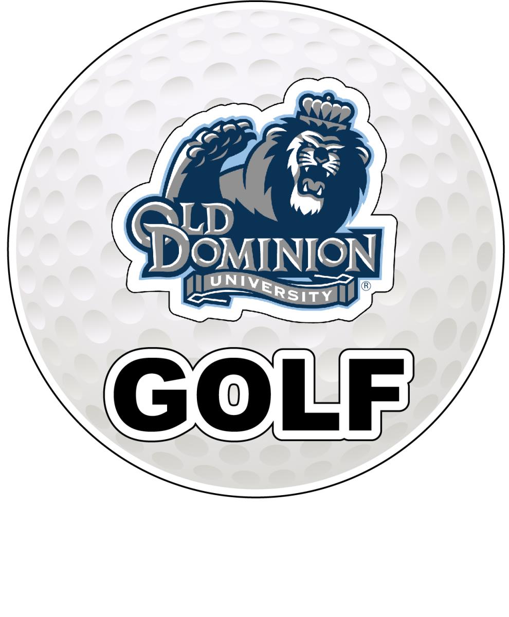 Old Dominion Monarchs 4-Inch Round Golf NCAA Fairway Fervor Vinyl Decal Sticker