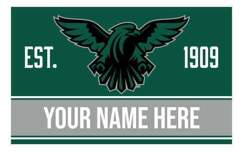 Personalized Customizable Northeastern State University Riverhawks Wood Sign with Frame Custom Name