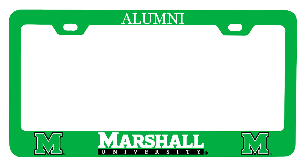 NCAA Marshall Thundering Herd Alumni License Plate Frame - Colorful Heavy Gauge Metal, Officially Licensed