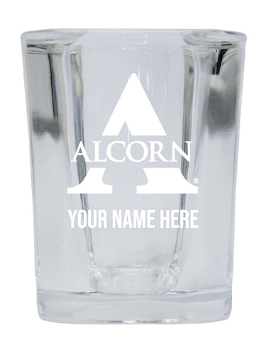 NCAA Alcorn State Braves Personalized 2oz Stemless Shot Glass - Custom Laser Etched 4-Pack