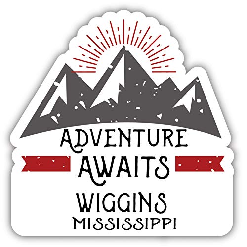 Wiggins Mississippi Souvenir Decorative Stickers (Choose theme and size)