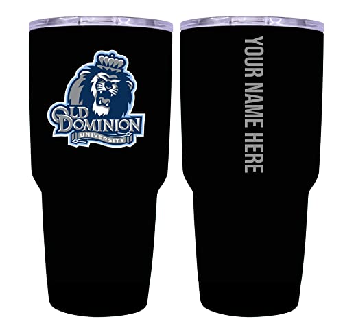 Custom Old Dominion Monarchs Black Insulated Tumbler - 24oz Engraved Stainless Steel Travel Mug