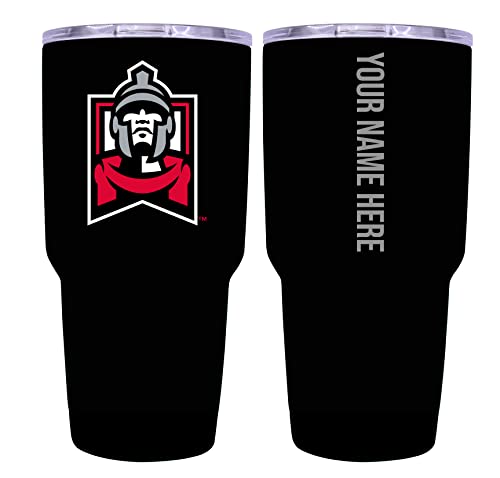 Custom East Stroudsburg University Black Insulated Tumbler - 24oz Engraved Stainless Steel Travel Mug