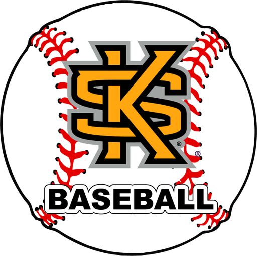 Kennesaw State University 4-Inch Round Baseball NCAA Passion Vinyl Decal Sticker