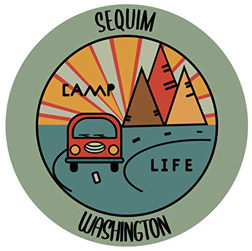 Sequim Washington Souvenir Decorative Stickers (Choose theme and size)