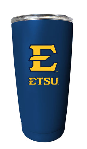 East Tennessee State University NCAA Insulated Tumbler - 16oz Stainless Steel Travel Mug Choose Your Color