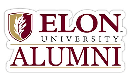 Elon University 4-Inch Alumni 4-Pack NCAA Vinyl Sticker - Durable School Spirit Decal