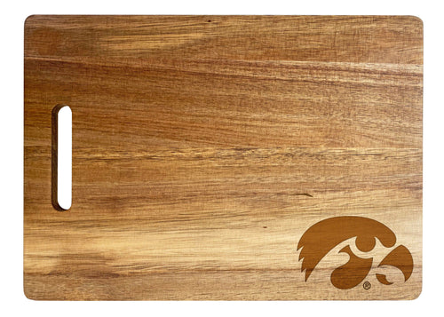 Iowa Hawkeyes Classic Acacia Wood Cutting Board - Small Corner Logo