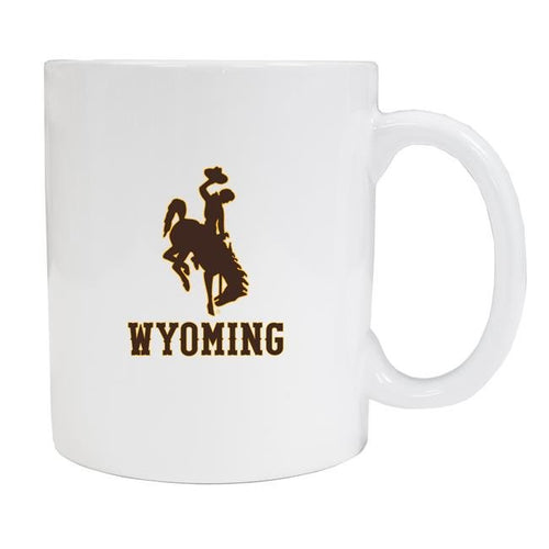 University of Wyoming White Ceramic NCAA Fan Mug 2-Pack (White)