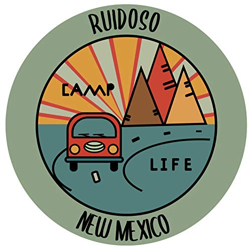 Ruidoso New Mexico Souvenir 4 Inch Vinyl Decal Sticker Camping Design