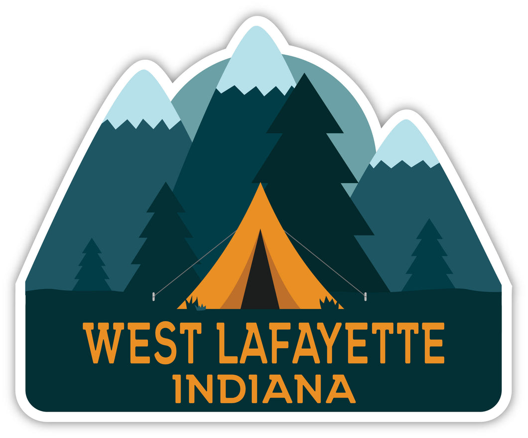 West Lafayette Indiana Souvenir Decorative Stickers (Choose theme and size)