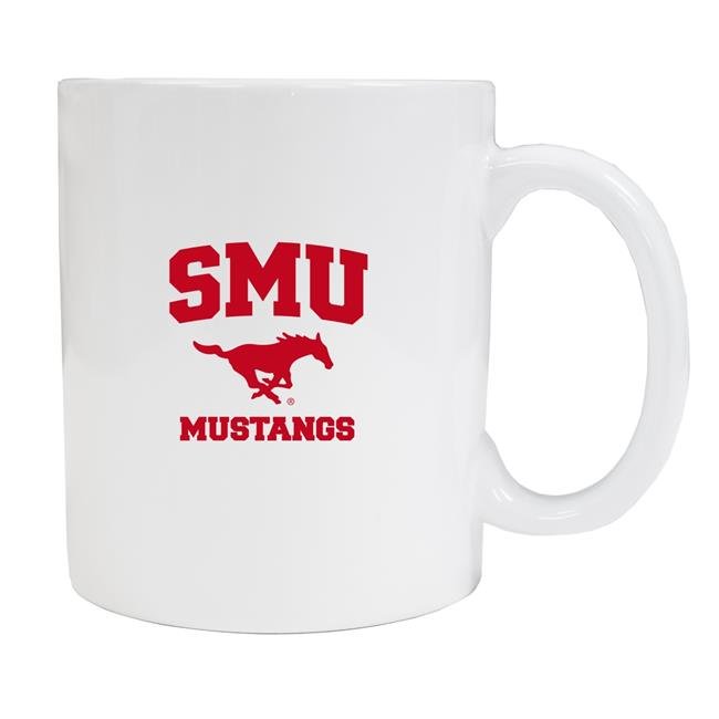 Southern Methodist University White Ceramic NCAA Fan Mug 2-Pack (White)