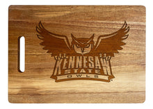 Load image into Gallery viewer, Kennesaw State University Classic Acacia Wood Cutting Board - Small Corner Logo
