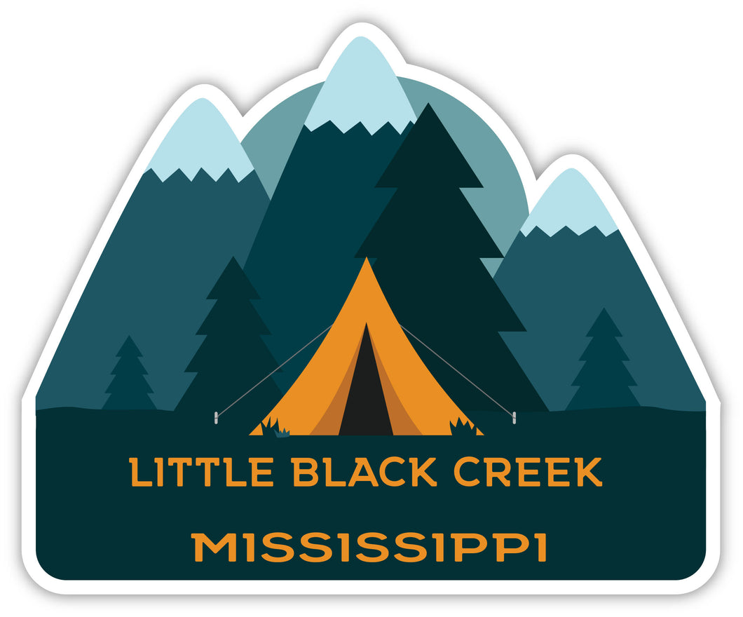 Little Black Creek Mississippi Souvenir Decorative Stickers (Choose theme and size)