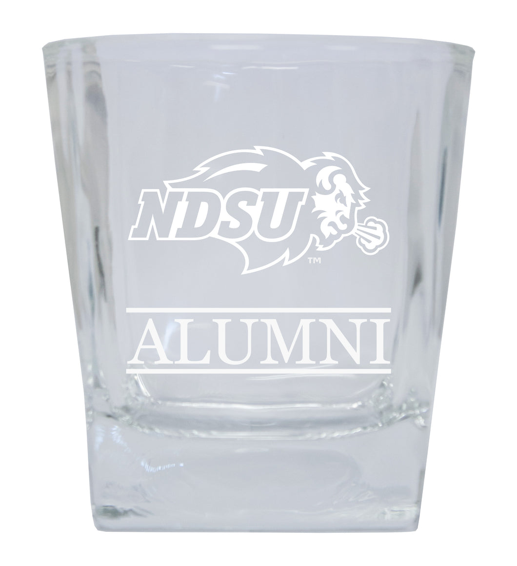 North Dakota State Bison 2-Pack Alumni Elegance 10oz Etched Glass Tumbler