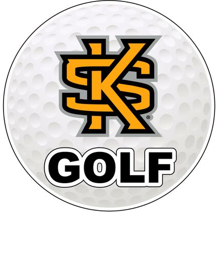 Kennesaw State University 4-Inch Round Golf NCAA Fairway Fervor Vinyl Decal Sticker