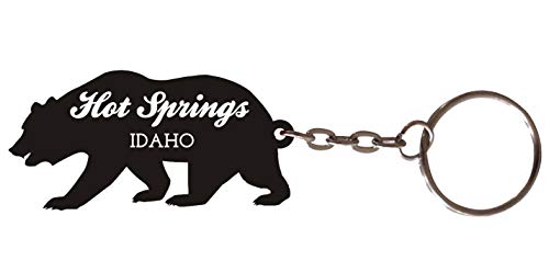 Hot Springs Idaho Souvenir Metal Bear Keychain