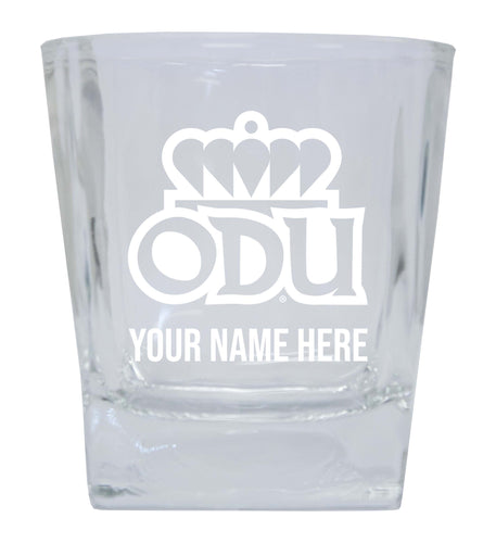 Old Dominion Monarchs NCAA Spirit Elegance - 5 ozPersonalized With Custom Name Etched Shooter Glass Tumbler 2-Pack